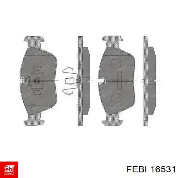 Купить 16531 Febi Колодки тормозные