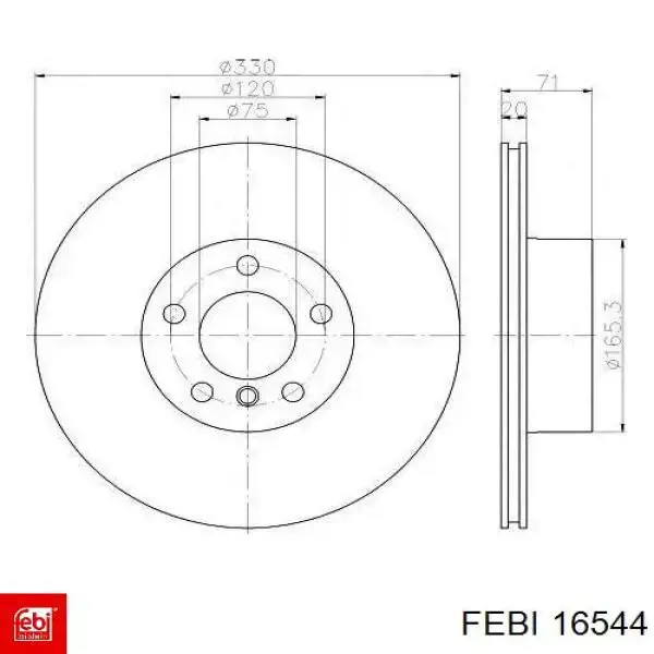 Колодки Febi 16544 цена, от 18.47 USD