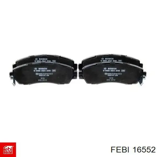 Купить 16552 Febi Колодки тормозные