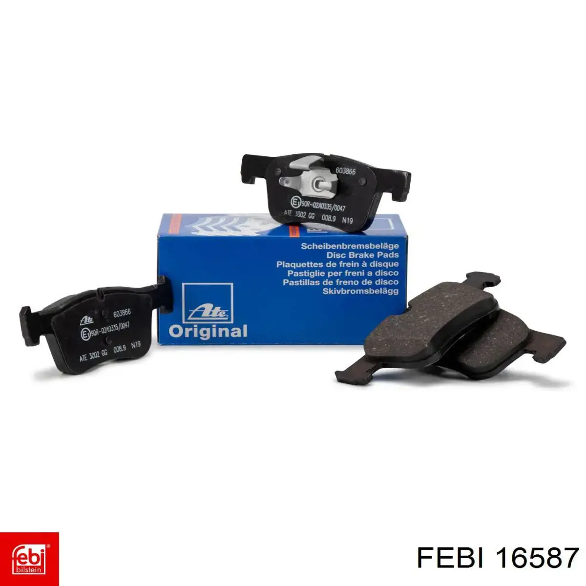 Купить 16587 Febi Колодки тормозные задние, дисковые