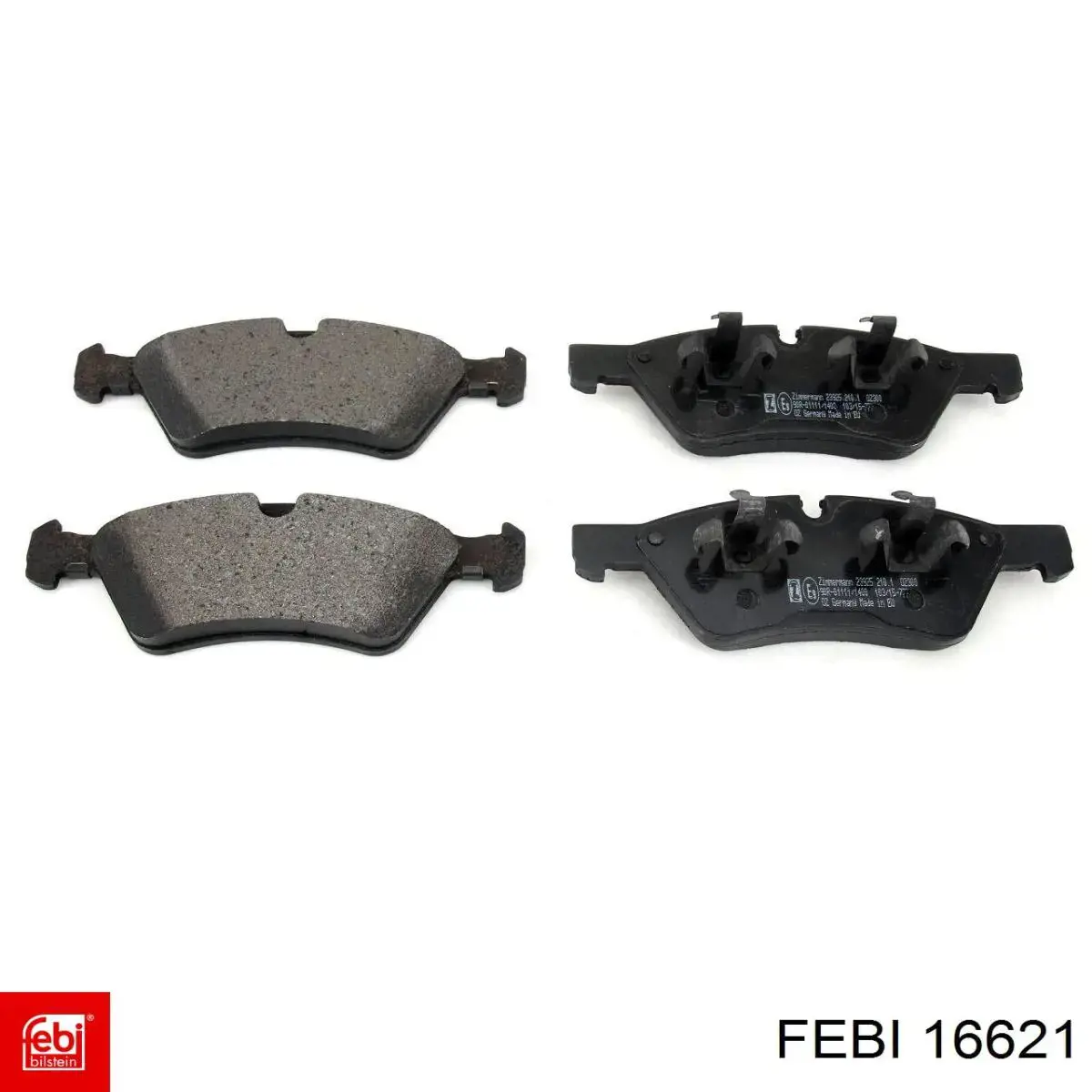 Колодки Febi 16621 цена, от 49.58 USD
