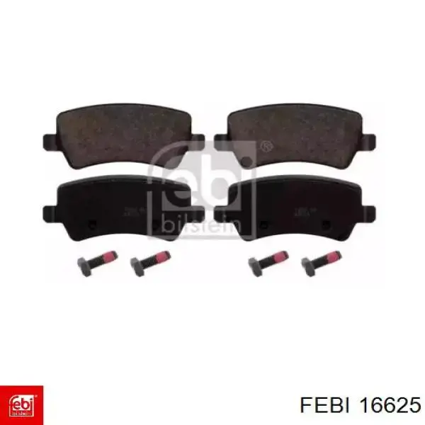 Колодки дисковые  Febi 16625 цена, от 26.73 USD