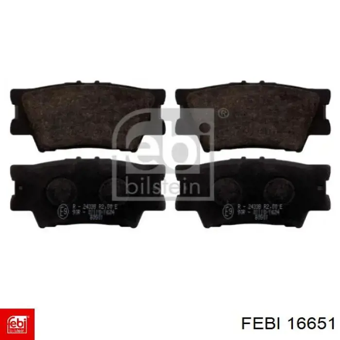 Купить 16651 Febi Колодки тормозные задние, дисковые