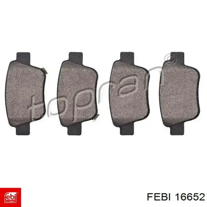 Колодки дисковые  Febi 16652 цена, от 16.38 USD