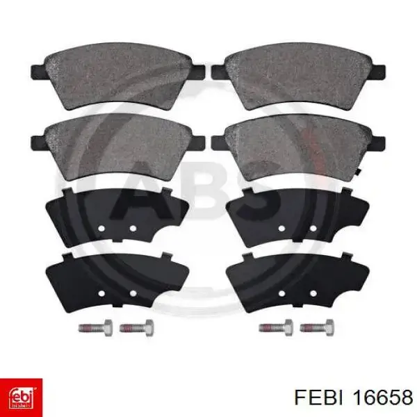 Колодки Febi 16658 цена, от 30.57 USD