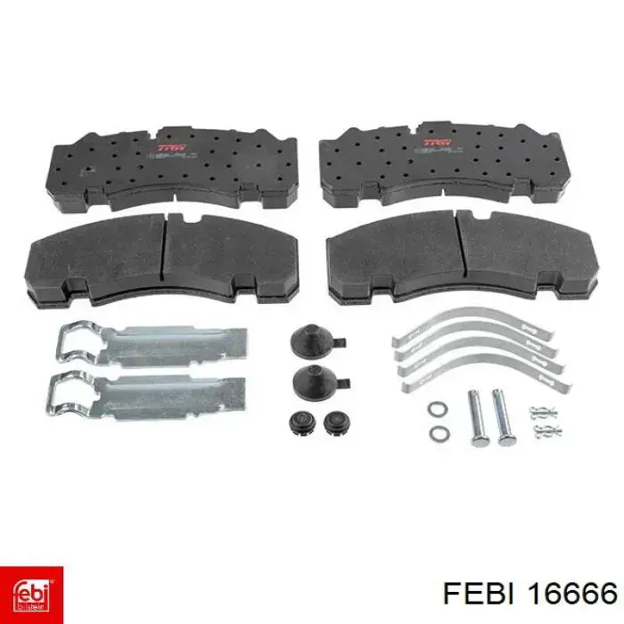 Колодки Febi 16666 цена, от 86.46 USD