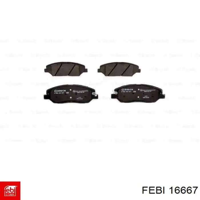 16667 Febi Колодки передние