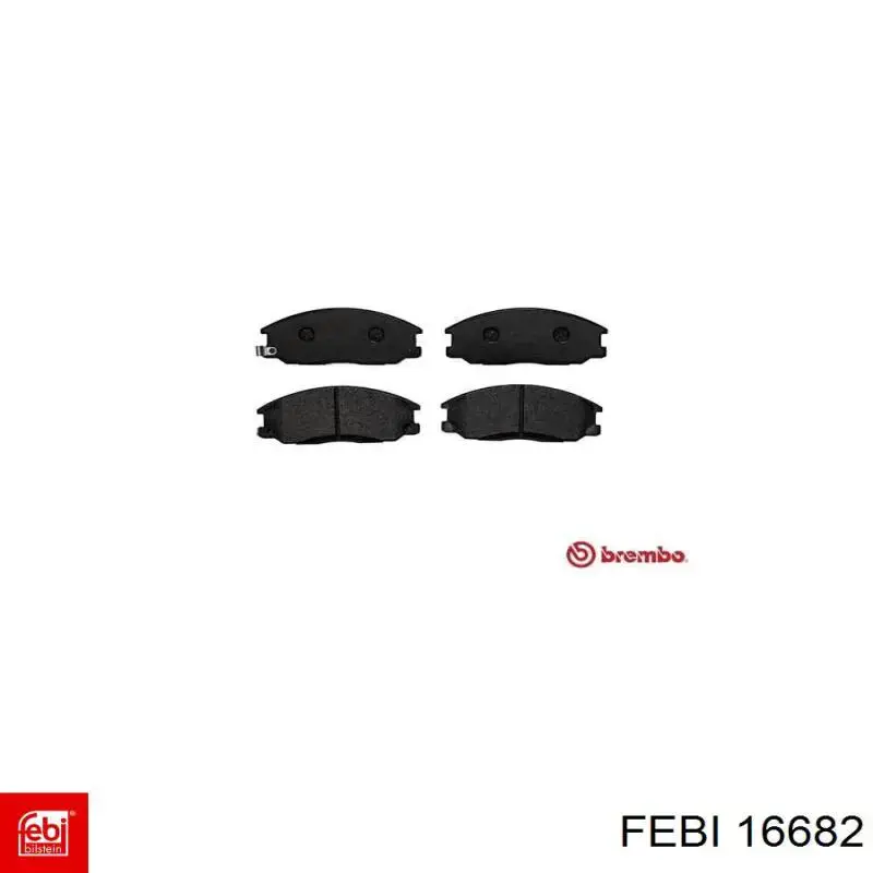 Колодки Febi 16682 цена, от 21.37 USD