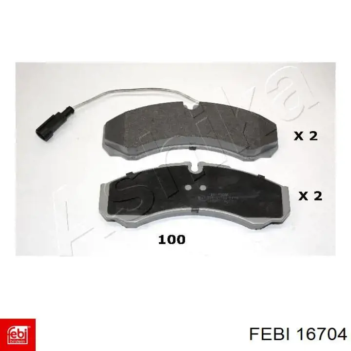 Колодки дисковые  Febi 16704 цена, от 22.40 USD