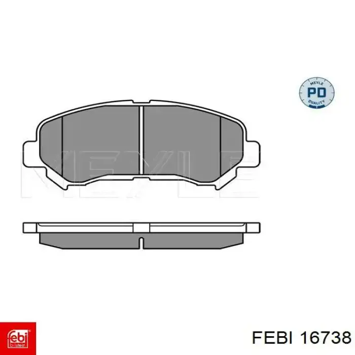 Колодки Febi 16738 цена, от 28.83 USD