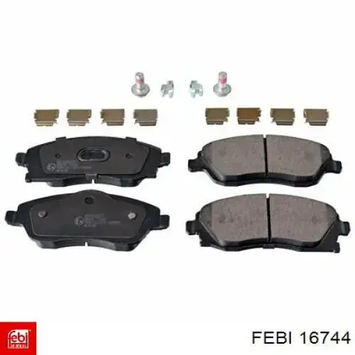 Колодки дисковые  Febi 16744 цена, от 18.47 USD