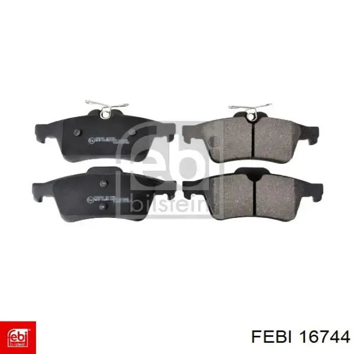 Купить 16744 Febi Колодки тормозные задние, дисковые