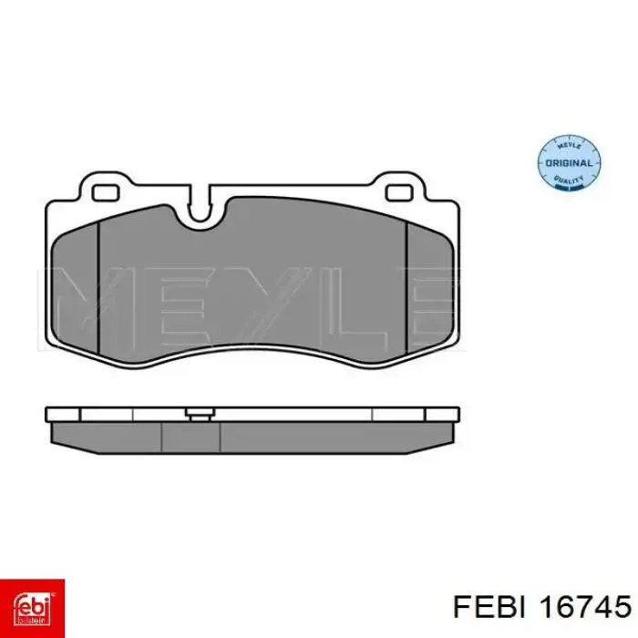 Передние тормозные колодки 16745 Febi