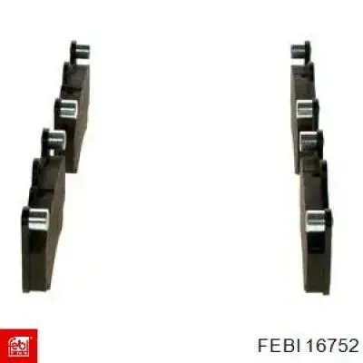 Передние тормозные колодки 16752 Febi