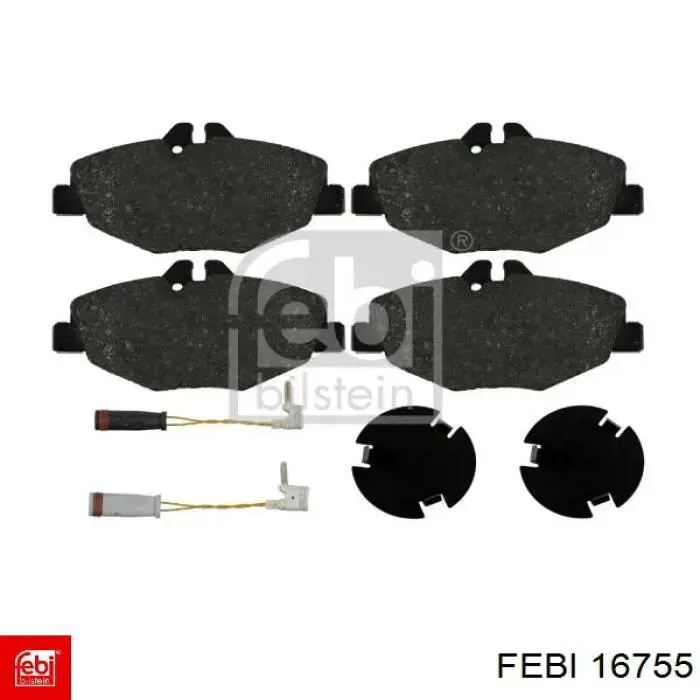 Колодки дисковые  Febi 16755 цена, от 24.64 USD