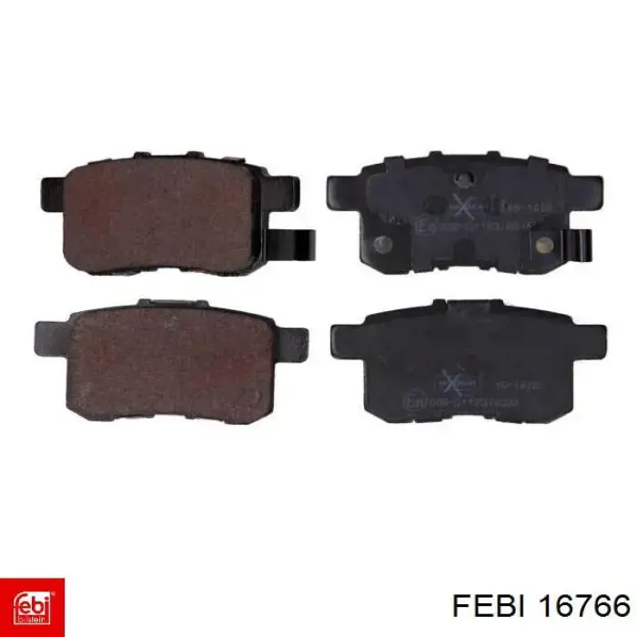 16766 Febi Колодки тормозные дисковые комплект