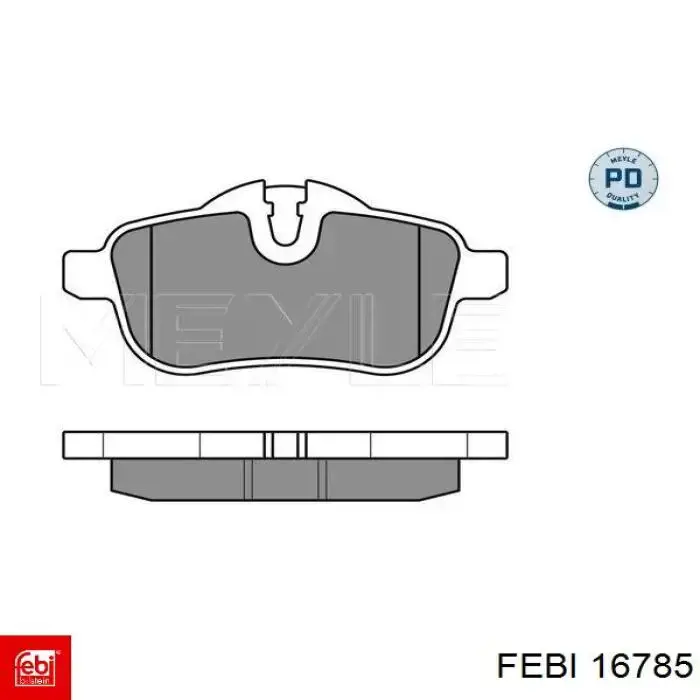 Колодки дисковые  Febi 16785 цена, от 32.98 USD