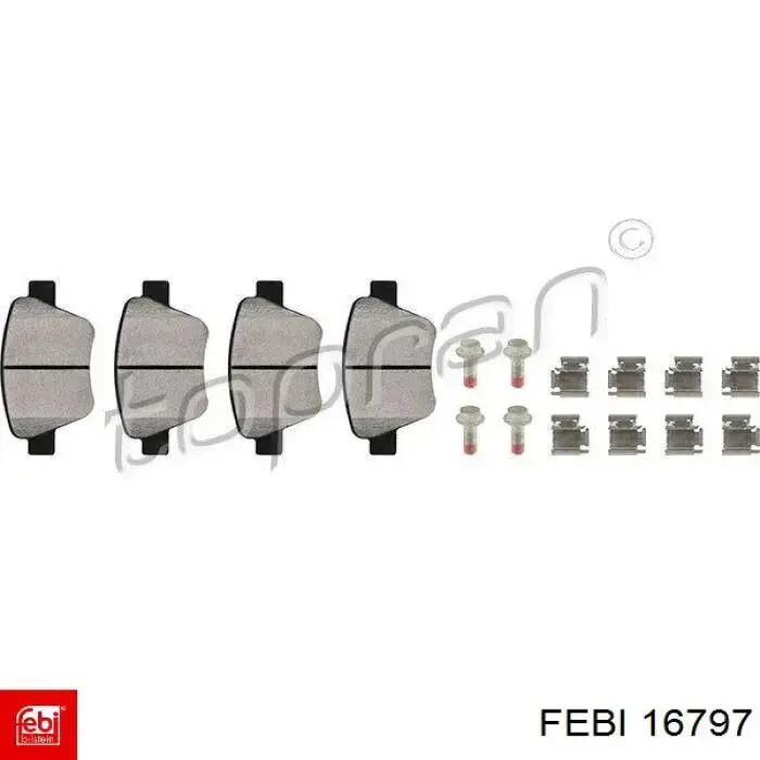 Задние дисковые колодки Febi 16797