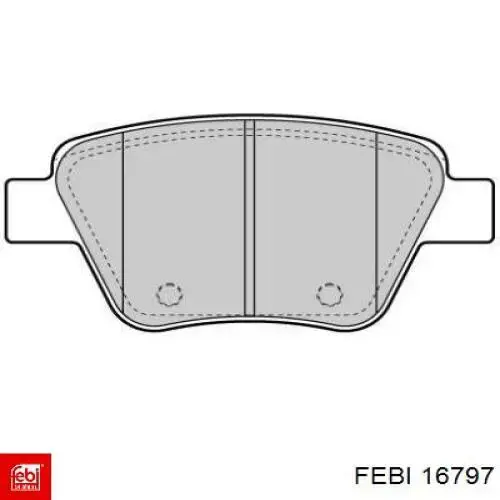 Колодки дисковые  Febi 16797 цена, от 24.70 USD