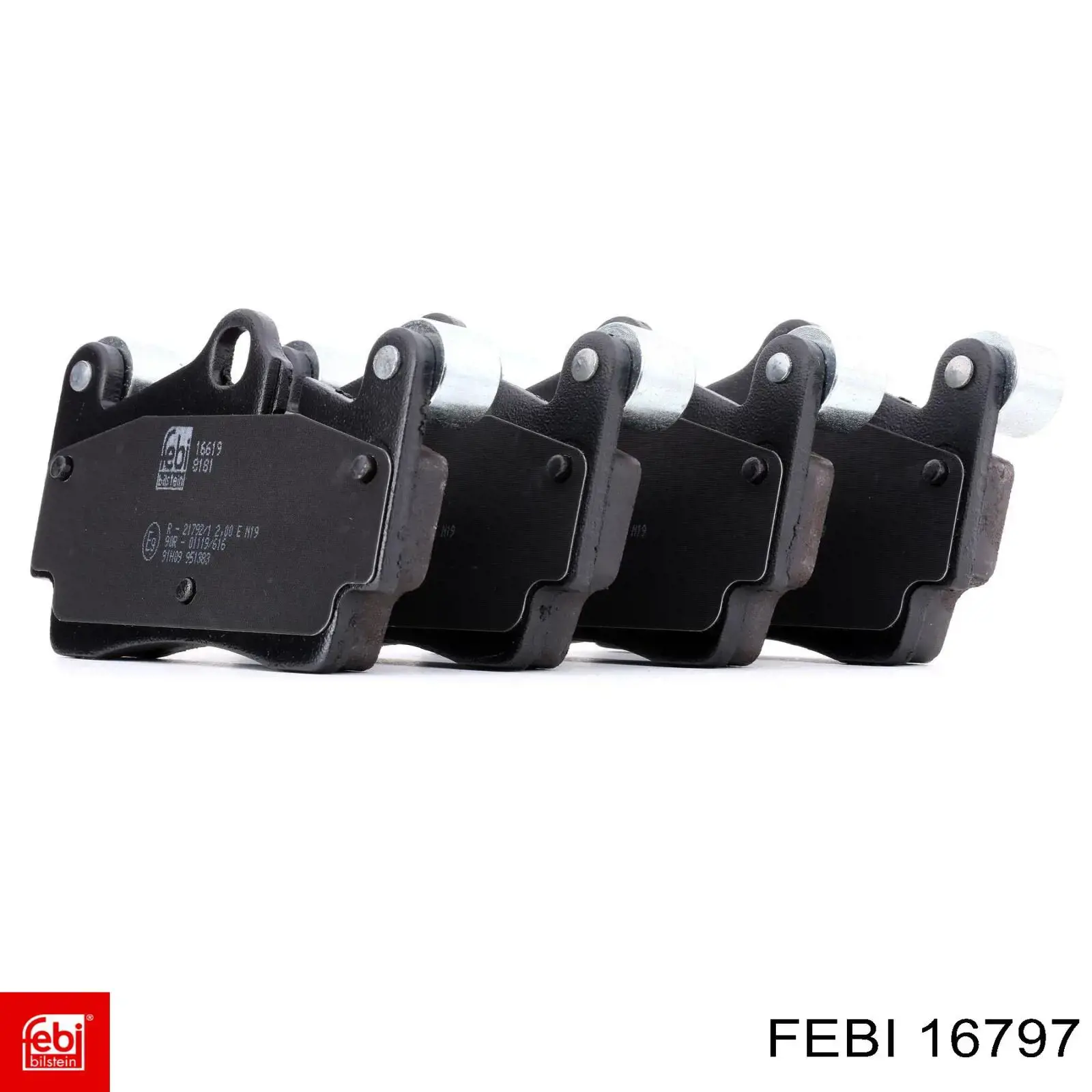 Задние тормозные колодки 16797 Febi