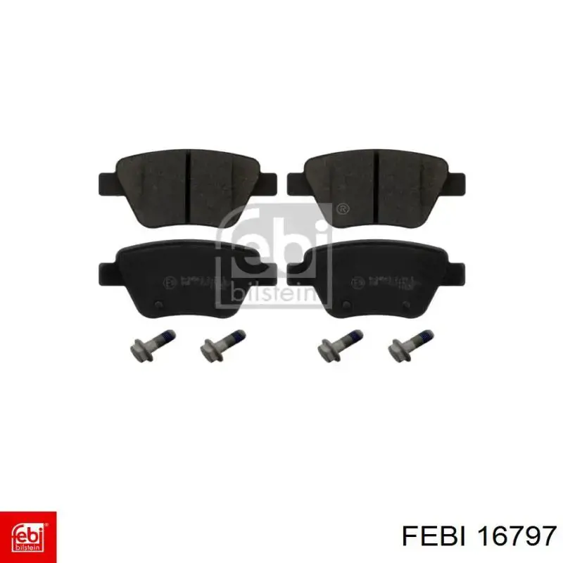 Колодки дисковые  Febi 16797 цена, от 24.70 USD