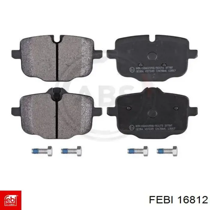 Колодки дисковые  Febi 16812 цена, от 43.16 USD