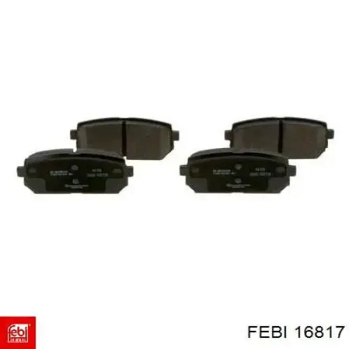 Колодки дисковые  Febi 16817 цена, от 15.84 USD
