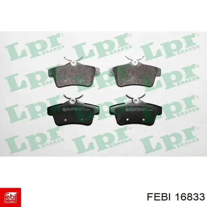 Колодки дисковые  Febi 16833 цена, от 30.87 USD
