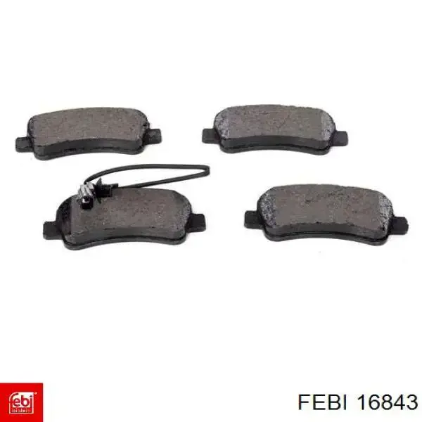 Купить 16843 Febi Колодки тормозные задние, дисковые