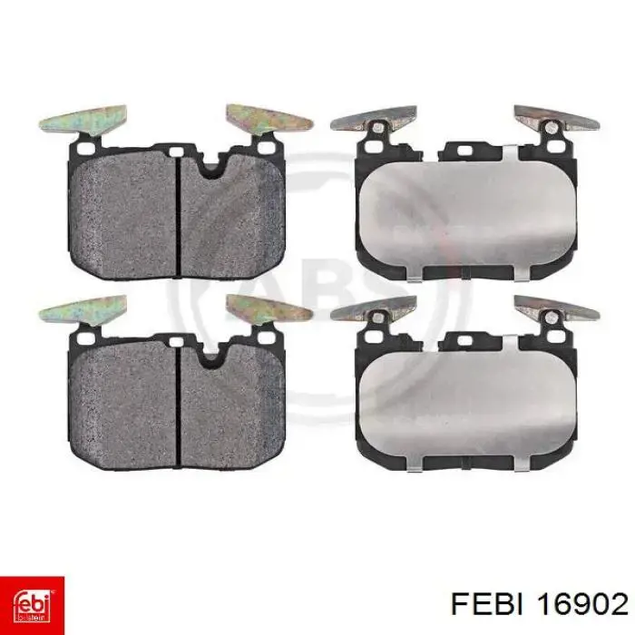 Compre 16902 Febi Sapatas do freio dianteiras de disco