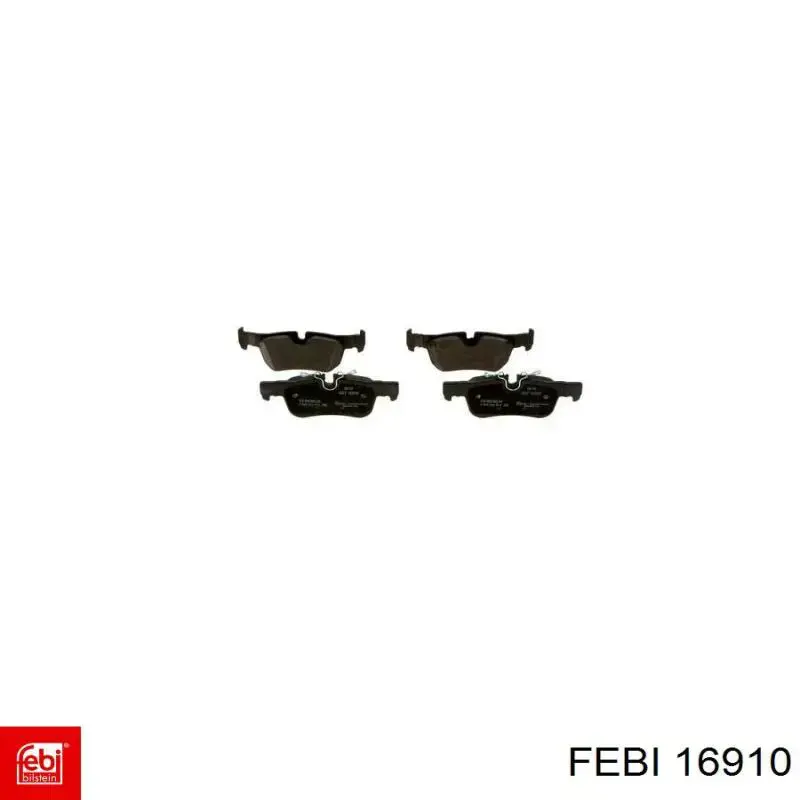 Sapatas do freio traseiras de disco Febi 16910 preço, a partir de 46,62 USD