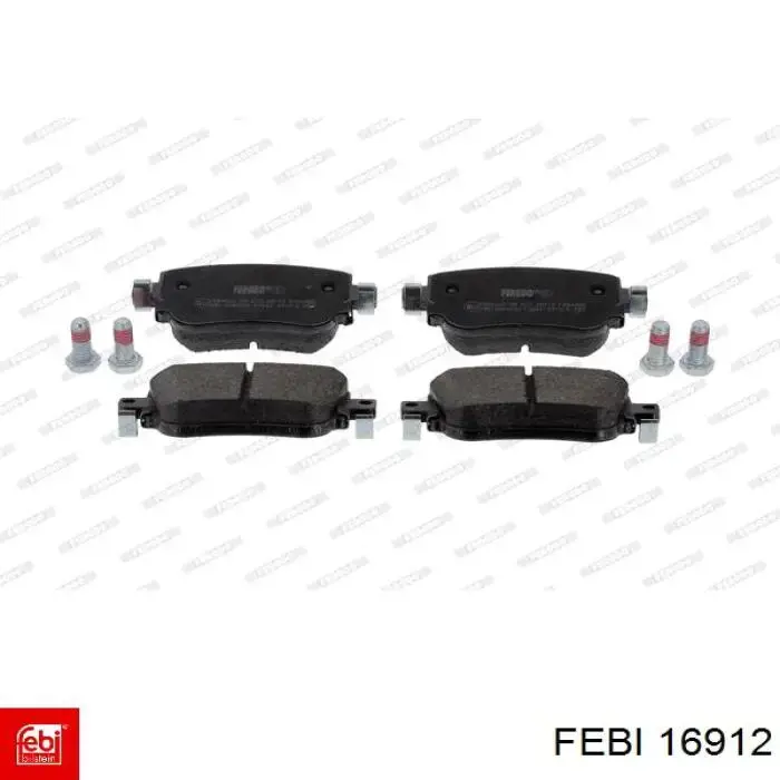 Колодки дисковые  Febi 16912 цена, от 36.31 USD