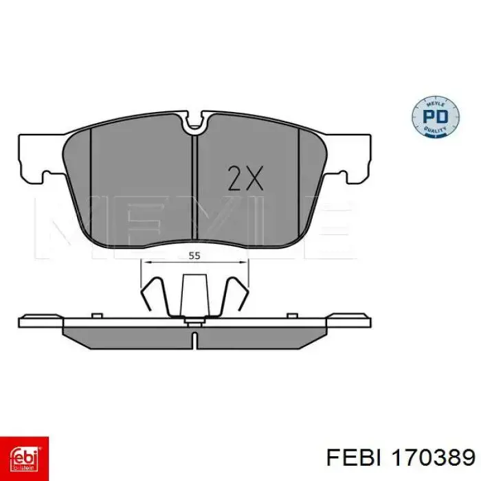 Колодки Febi 170389 цена, от 55.91 USD