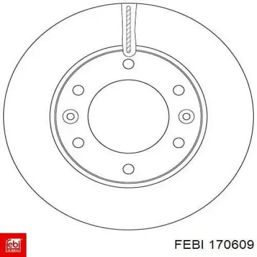 Тормоз дисковый передний Febi 170609 цена, от 56.96 USD