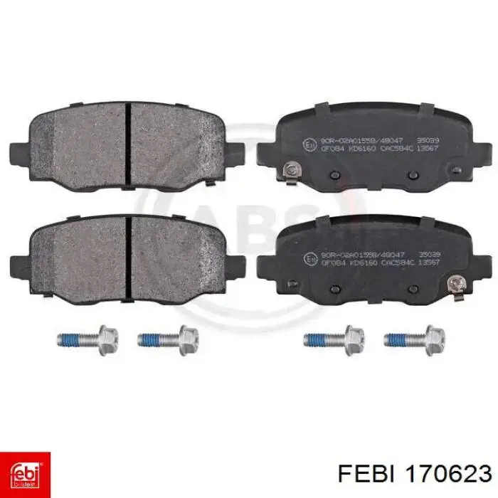 Колодки дисковые  Febi 170623 цена, от 34.43 USD