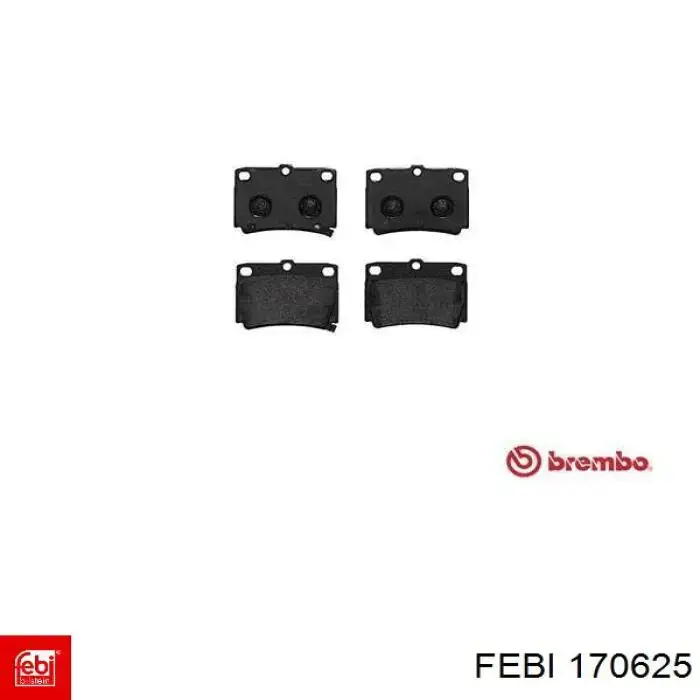 Колодки дисковые  Febi 170625 цена, от 16.43 USD
