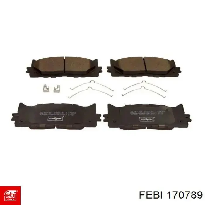 Передние тормозные колодки 170789 Febi