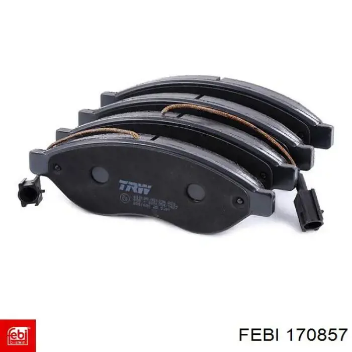 Передние тормозные колодки 170857 Febi