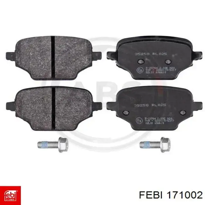 Колодки дисковые  ABS 35258 цена, от 31.66 USD