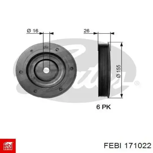 Купить 171022 Febi 