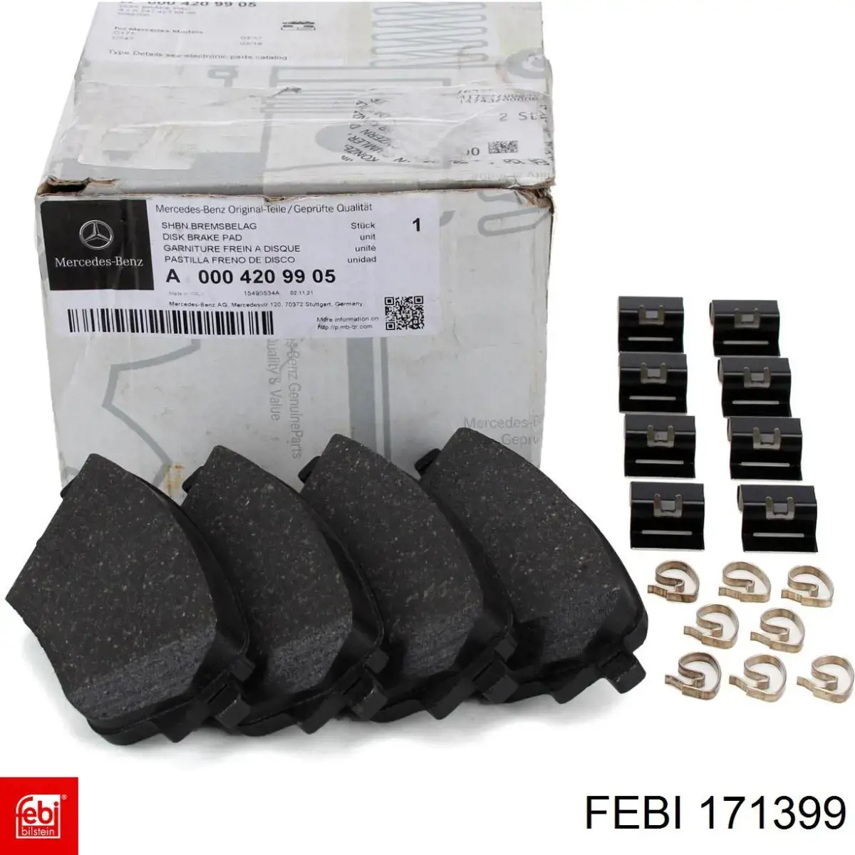 82211950 Cifam Колодки тормозные дисковые комплект