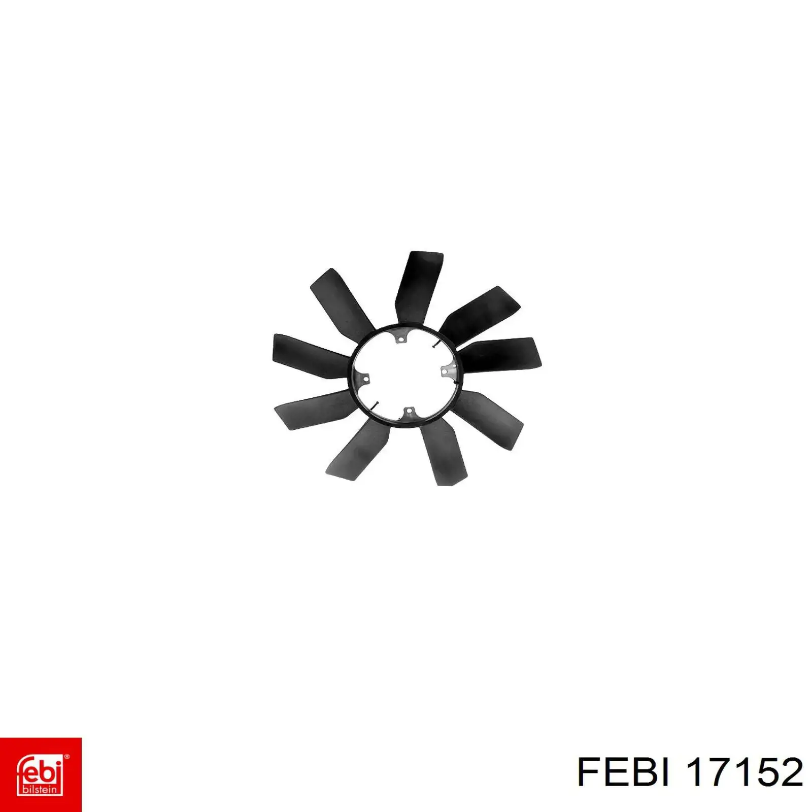 17152 Febi вентилятор (крыльчатка радиатора охлаждения)