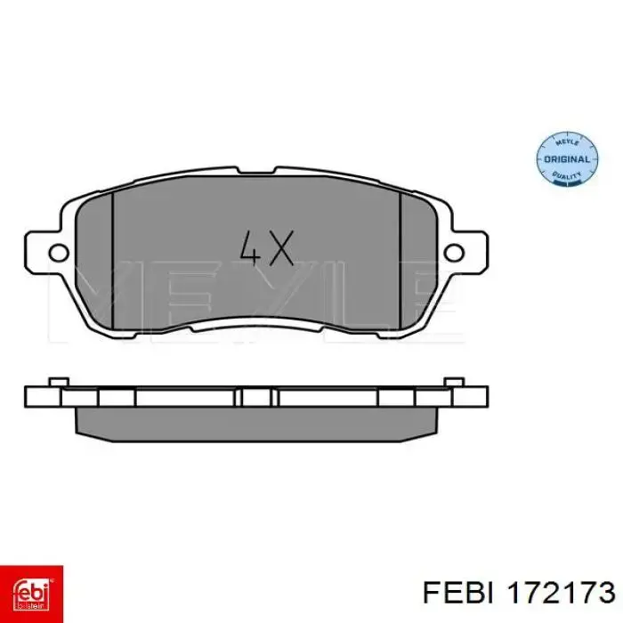 Колодки Febi 172173 цена, от 38.31 USD