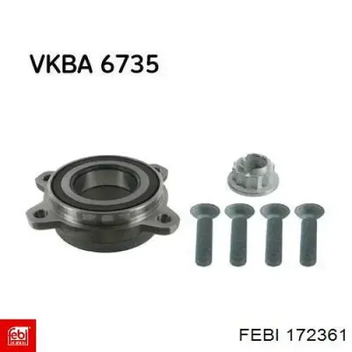 Гайка передней ступицы 172361 Febi