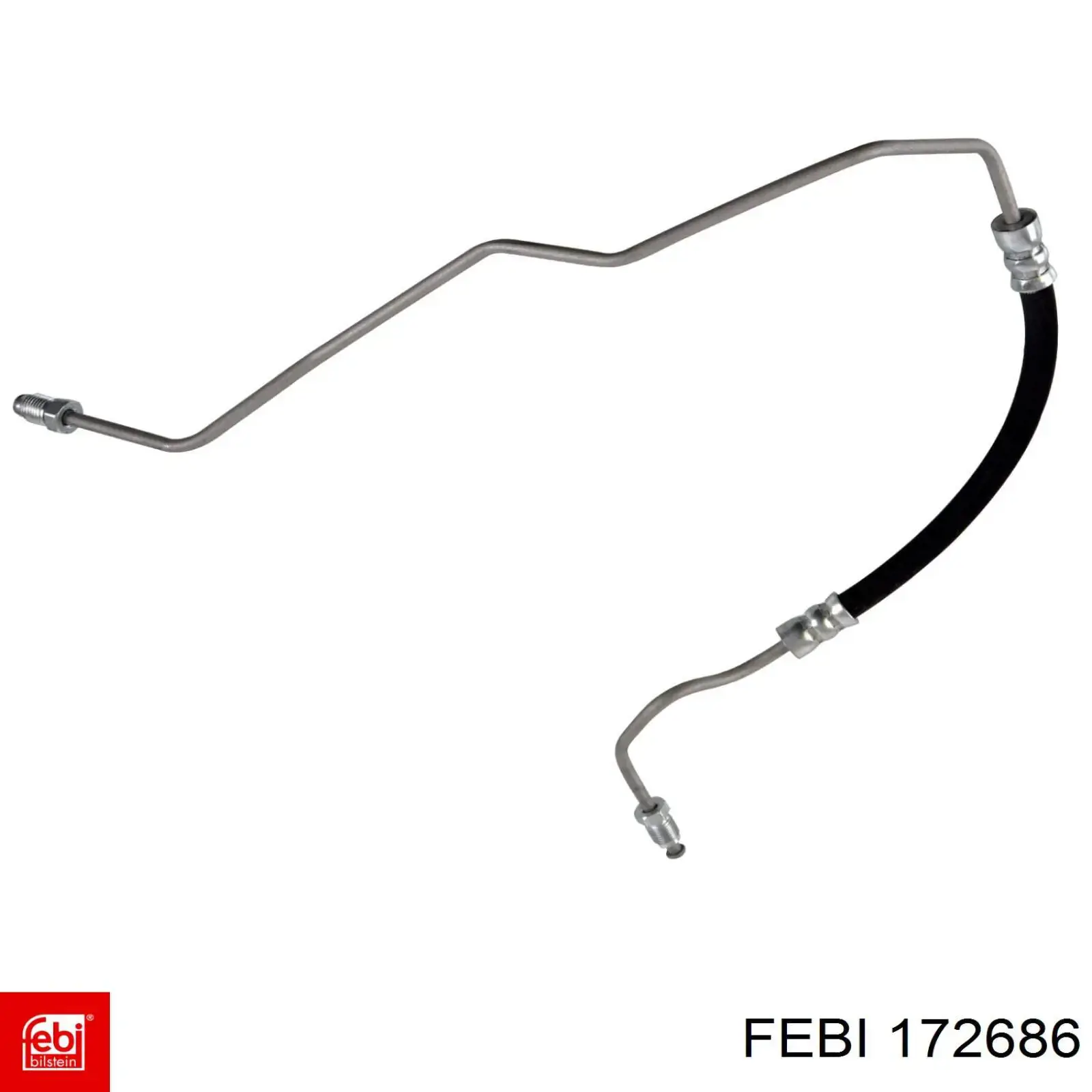 Шланг тормозной задний, правый Febi 172686 цена, от 15.95 USD