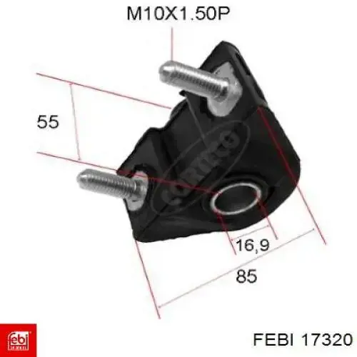 Сайлентблок передней подвески Febi 17320 цена, от 3.02 USD