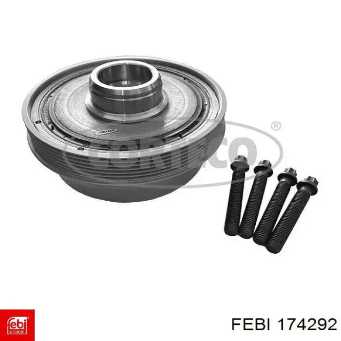Шкив коленвала (демпфер) Febi 174292 цена, от 311.92 USD