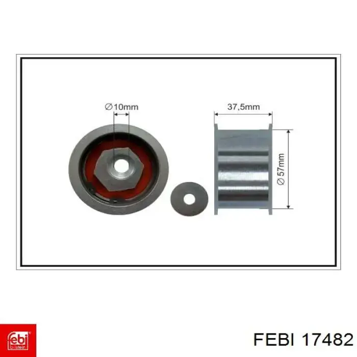 Купить 17482 Febi Ведуший ролик ГРМ
