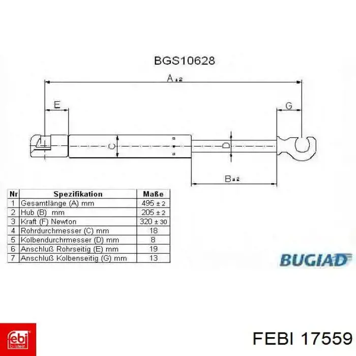 17559 Febi Наружный наконечник рулевой тяги