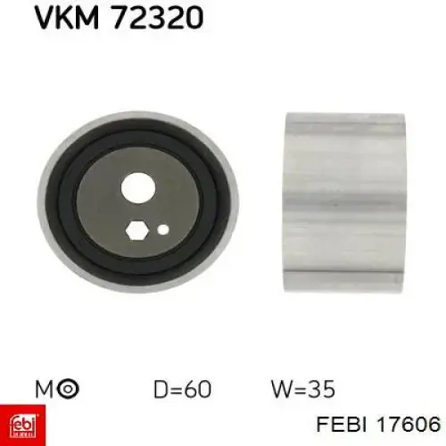 Купить 17606 Febi Ролик натяжителя газораспределительного ремня